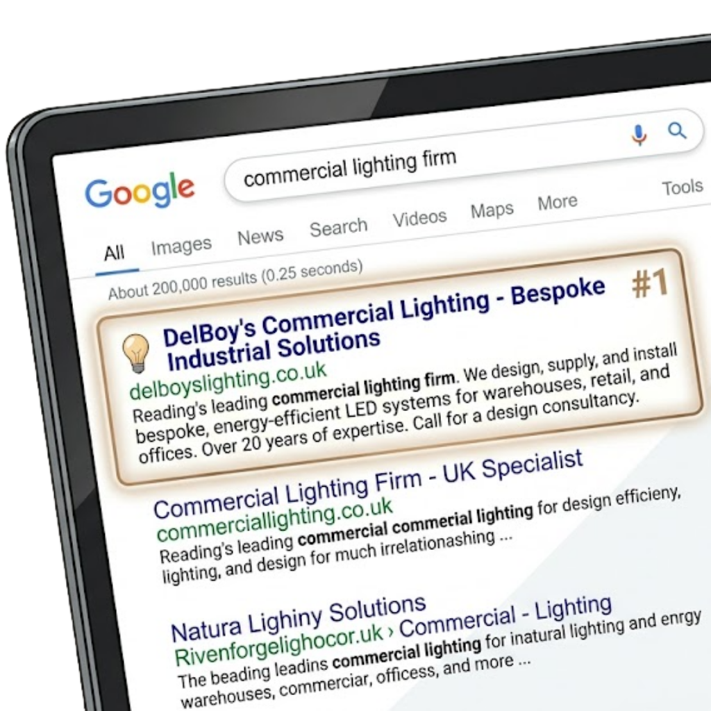 Google Search Mockup