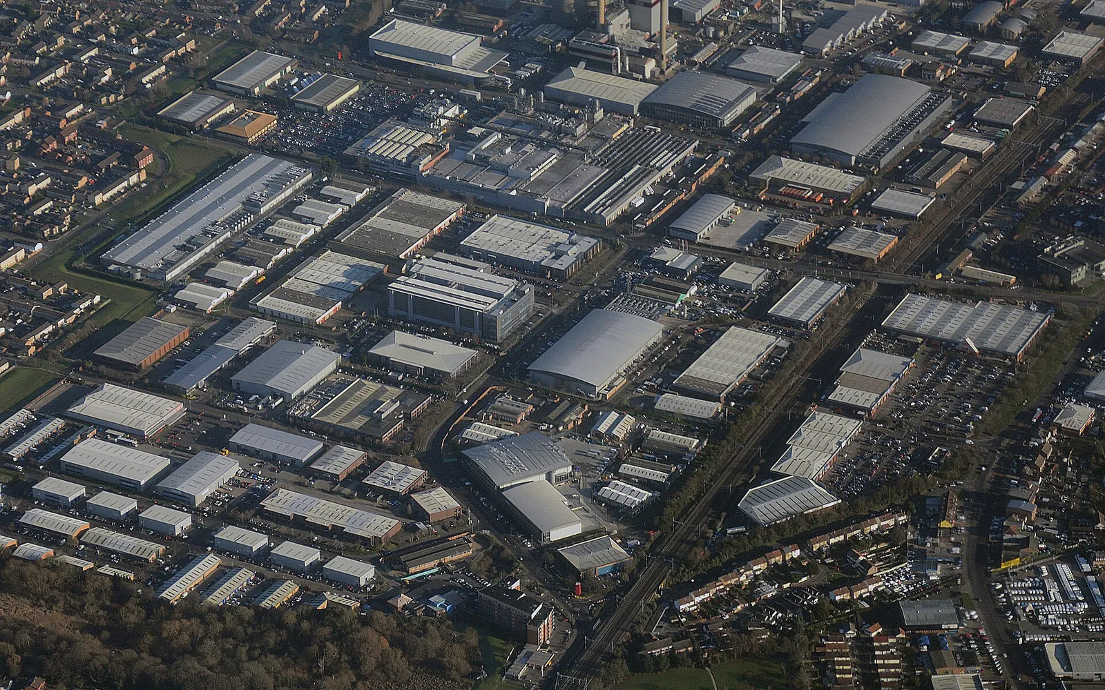 An aerial view of the Slough Trading Estate